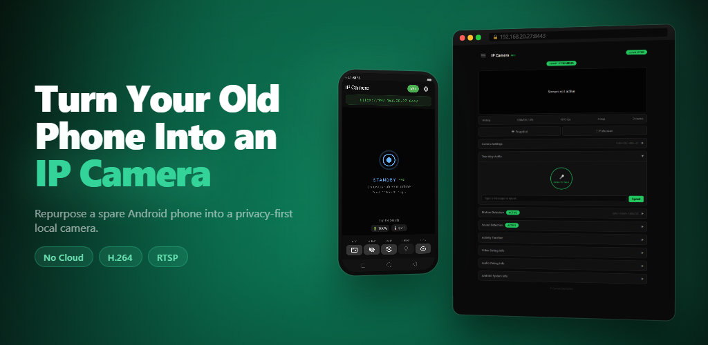 Turn your old phone into an IP camera